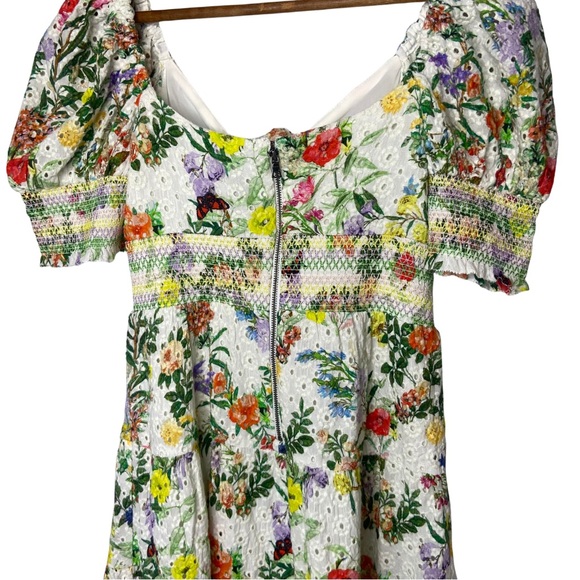 Alice + Olivia Multicolor‎ Floral Mini Dress Size 2 - Picture 6 of 9